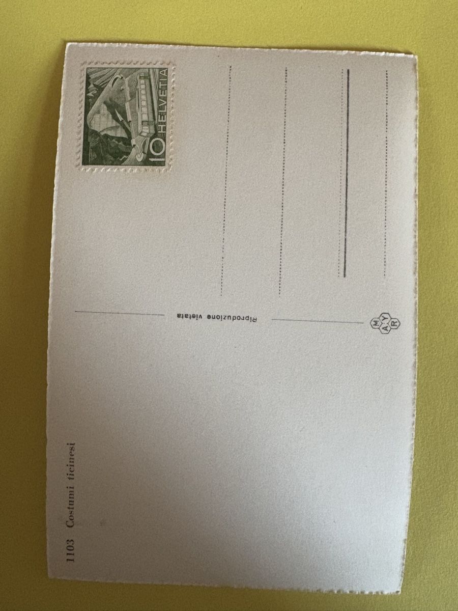 Cartoline postali: AK von Tessiner Tracht – Usato da Rümlang venduto da Kartenpost1 1