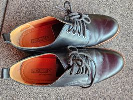 Pikolinos Schnürschuhe Leder Schwarz Gr. 37