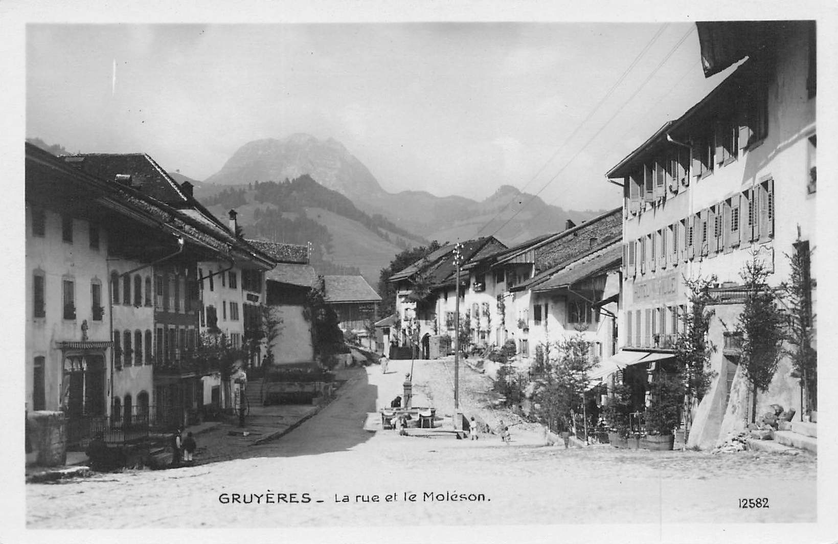 Ansichtskarten: Gruyeres – Gebraucht aus Biasca von Blenio71