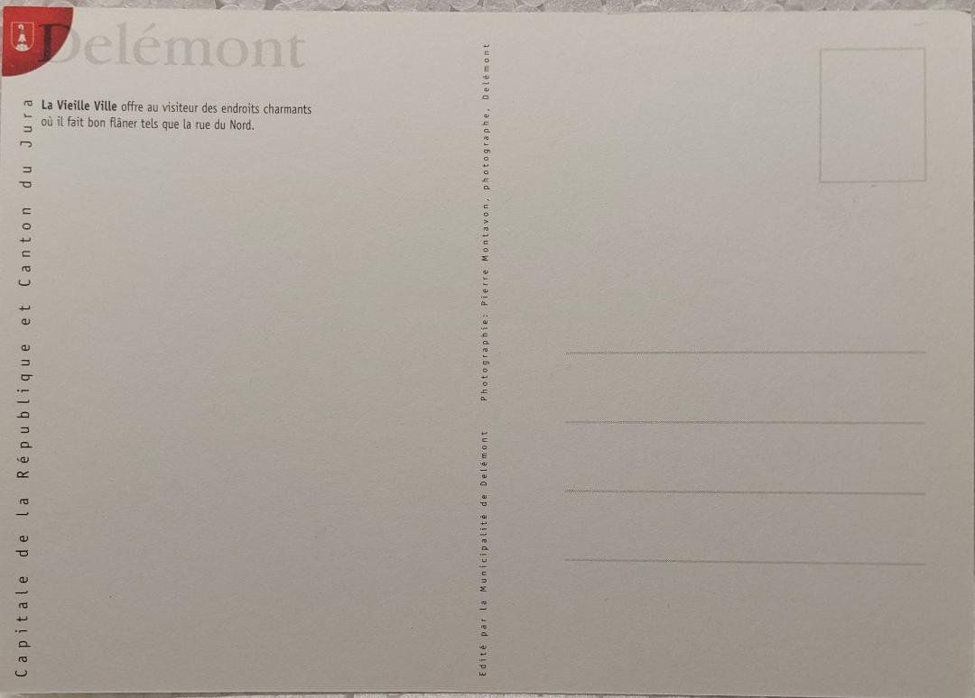 Cartoline postali: DELÉMONT - La Vieille Ville – Usato da Delémont venduto da Domdom1 1