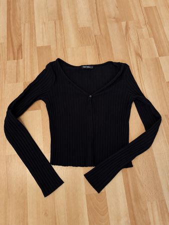 Langarmshirt Tally Weijl schwarz Grösse XS 