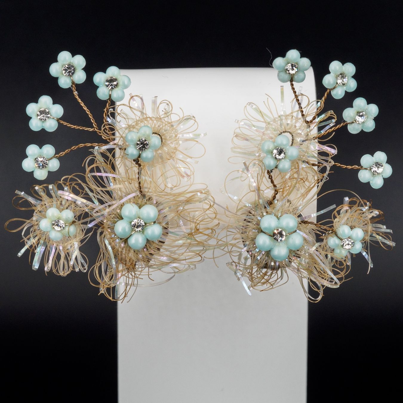 Orecchini pendenti & Orecchini a lobo: Vintage Ohrclips in Blumenform – Usato da Zürich venduto da nostalgic_treasures 3