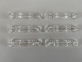 Vintage Messerbank aus Glas / Art Deco