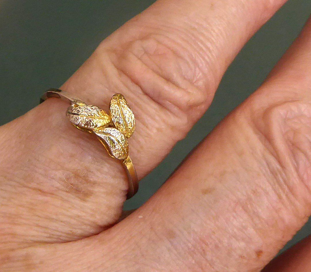 Anelli: Ring 925 Silber teilvergoldet – Usato da Muri AG venduto da silvermouse007