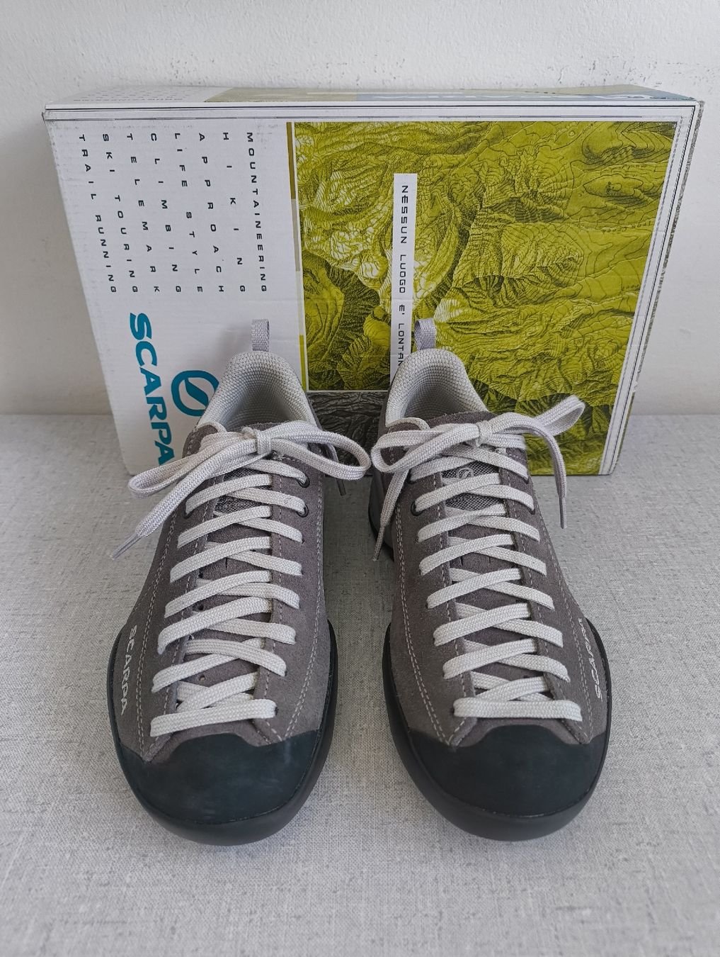 Scarpa Damenschuhe: Scarpa Mojito  Grösse 37 Stahl Grau mit Box – Neu und originalverpackt aus Uitikon Waldegg von PJLS1 1