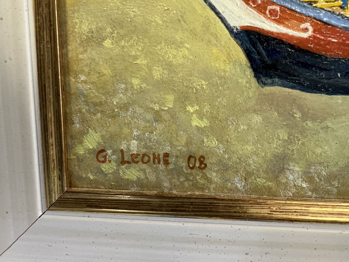 Gemälde: HUILE SUR TOILE SIGNÉE G.LEONE DATÉE 08 – Gebraucht aus Genève von Qanil77 3