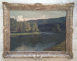 Emil Schulze peinture originale à l'huile