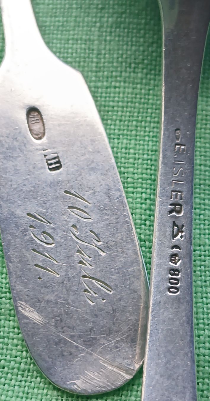 Cucchiai: Kleines Silberlöffel Set ( 10 Stück) – Usato da Kiental venduto da Kiwidave04 3