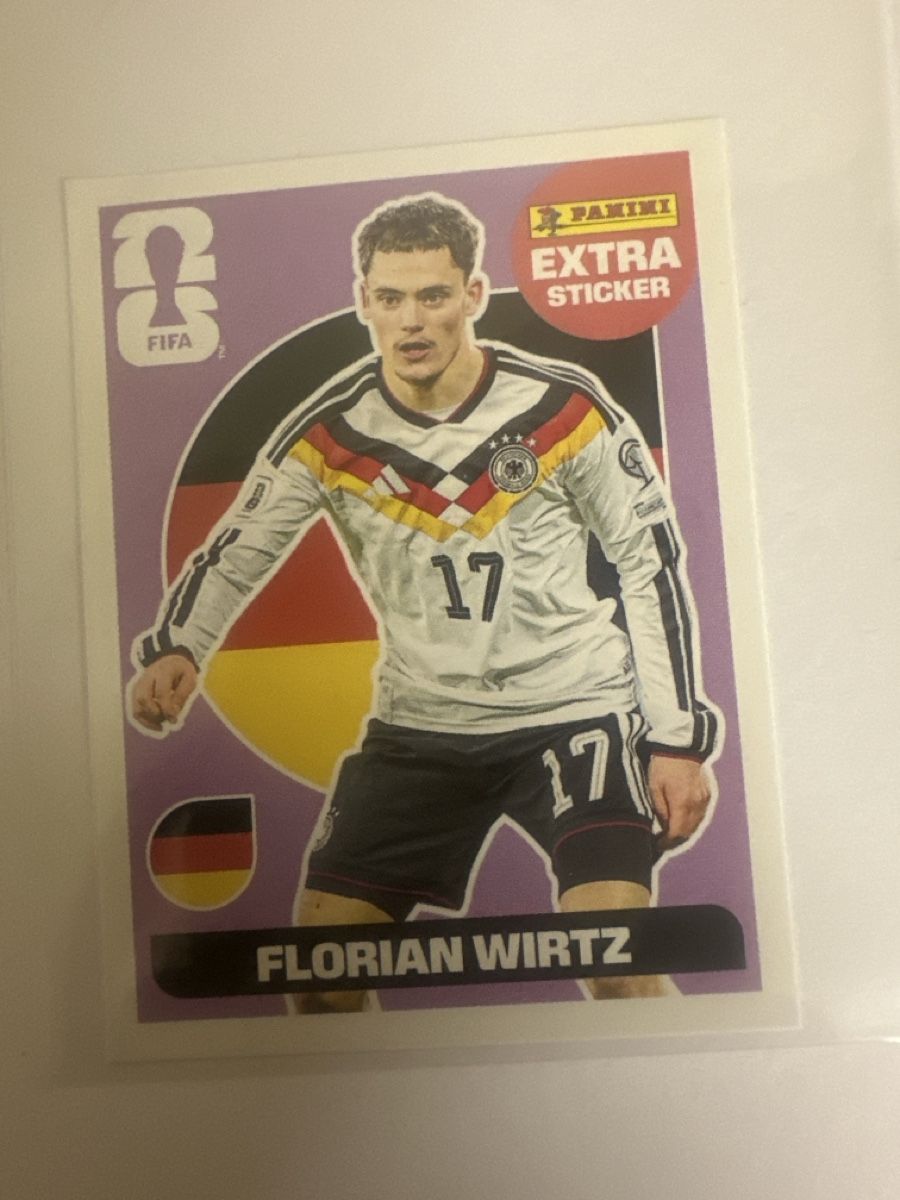 Panini Carte collezionabili: Figurina Panini Florian Wirtz Germania extra sticker – Nuovo (secondo la descrizione) da Marly venduto da ale_9j5m