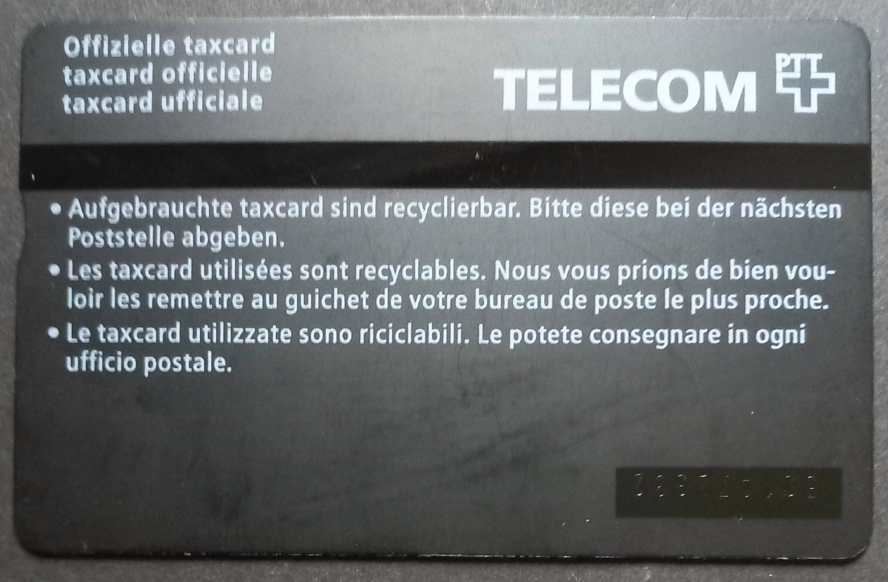 Swisscom Schede telefoniche: Taxcard - von Herzen - CH – Usato da Niederuzwil venduto da lubimaja 1