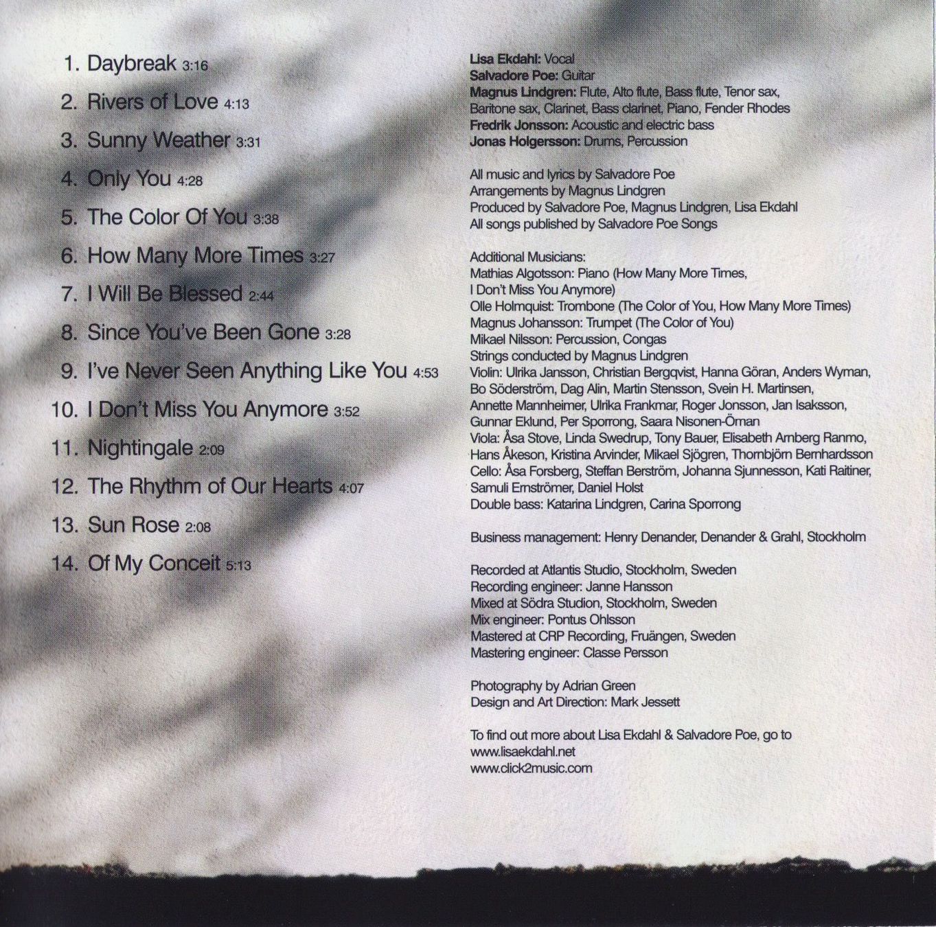 CD: LISA EKDAHL sings SALVADORE POE – Usato da Lausanne venduto da sbar224 2