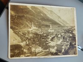 Antikes Photo auf Karton / Domat Ems Ausgabe ca. 1890