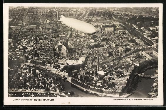 Ansichtskarten: AK Haarlem, Graf Zeppelin, Panorama – Gebraucht aus Berlin von bartko-reher