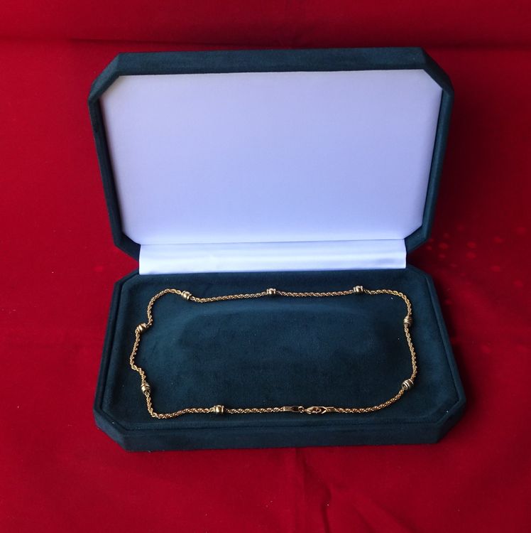 Collier Vintage Ted Lapidus Plaqué Or Avec Strass - Occasion Très Bon État