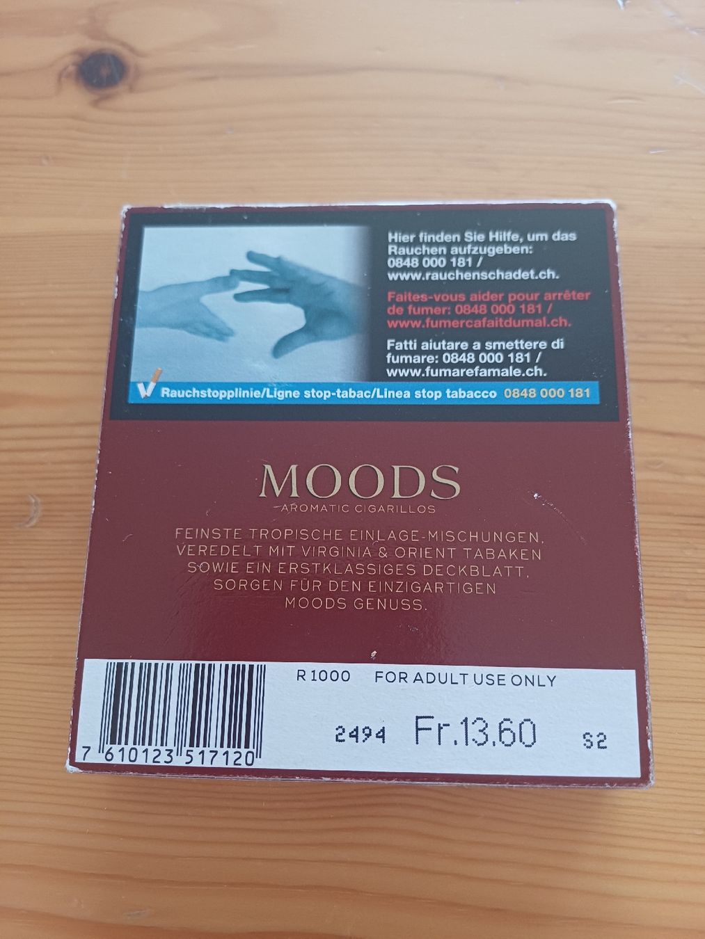 Sigari: MOODS Gold Filter Zigarillos, 10 Stk! – Usato da Bösingen venduto da dylan.dog 1