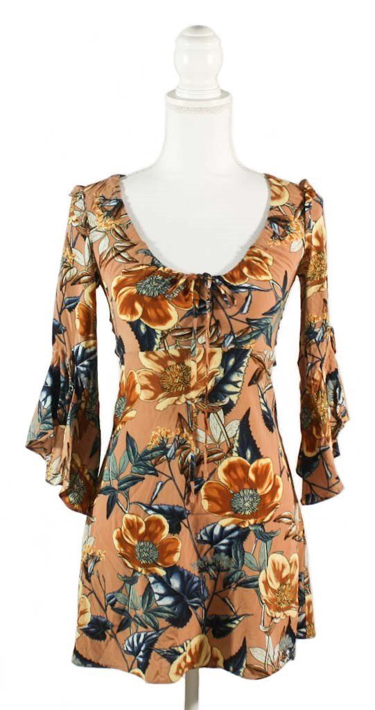Vestiti: For Love & Lemons Kleid mit Seide Gr. XS – Usato da Belp venduto da caramel-secondhand