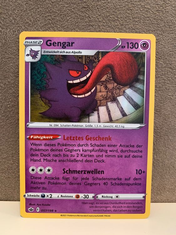 Pokemon Gengar Holo Rare Schaurige Herrschaft De 057 198 Kaufen Auf