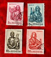 Evangelisten gestempel Nr.381/ 382/ 383/ 384   