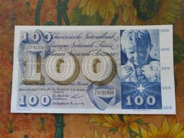 SUISSE  100  Francs  1956  (1308)  Billet