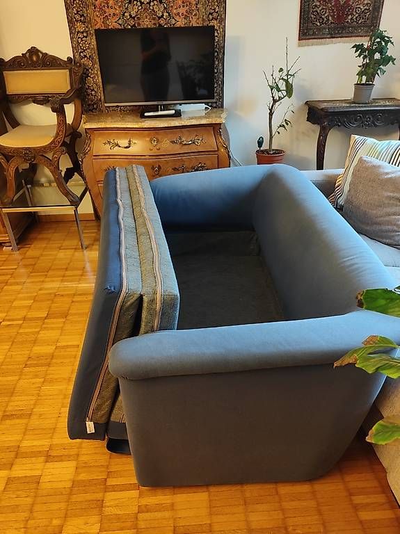 Divani: IKEA ASKEBY Schlafsofa 2 Sitzer Blau – Usato da Adligenswil venduto da cri_7fnc 2