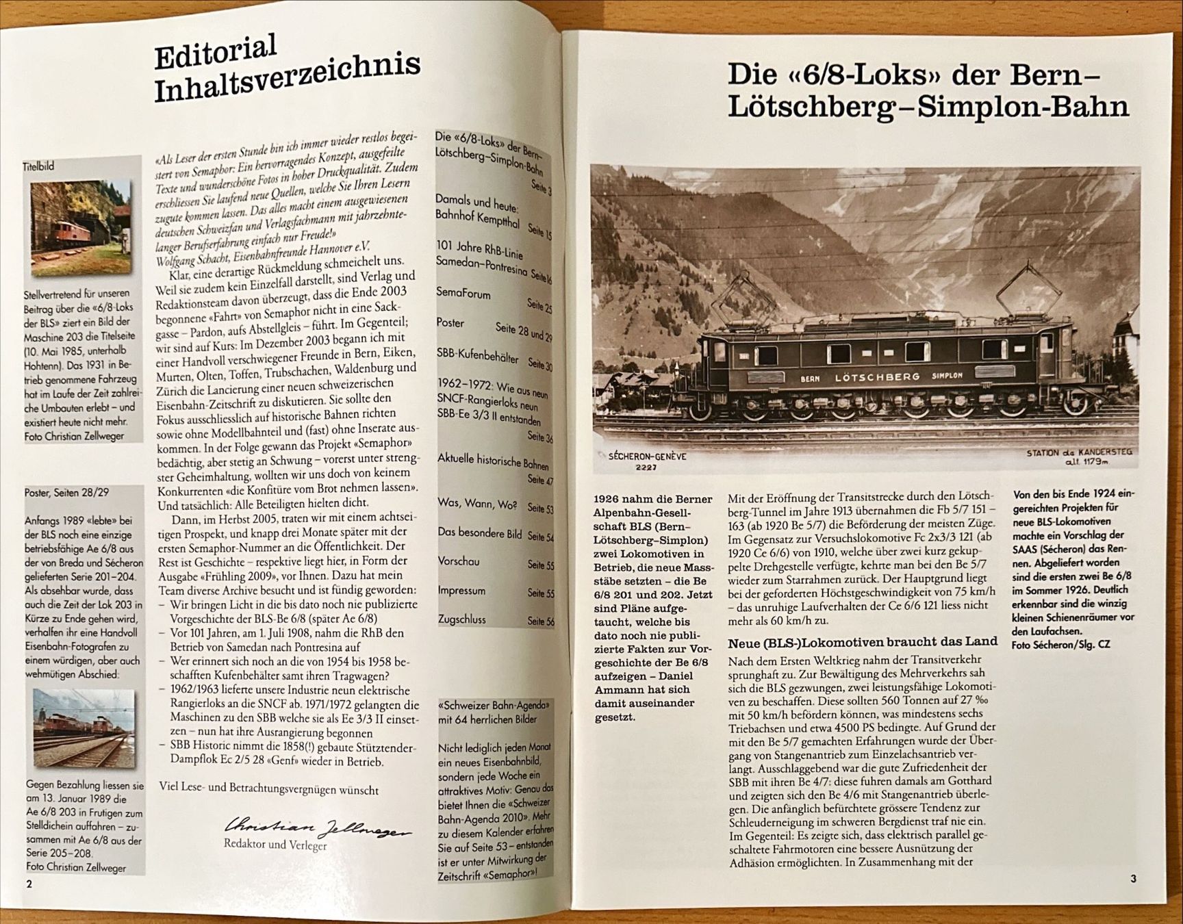 Zeitschriften & Magazine: Semaphor Frühling 2009 – Neu und originalverpackt aus Murgenthal von View 1