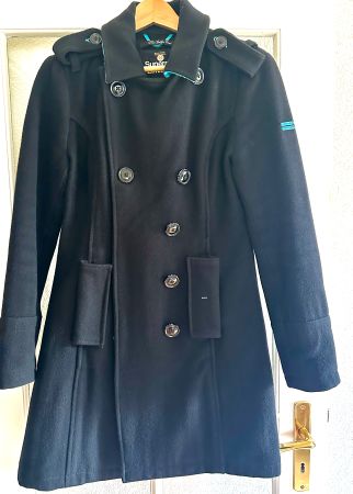 Kurzmantel dunkelblau von Superdry Limited (Grösse: S)