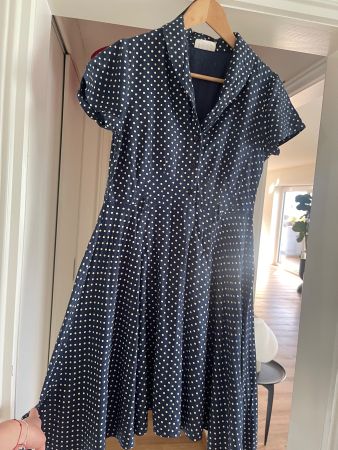 Sommerliches Punktemuster Kleid - Vintage Stil, Gr. M