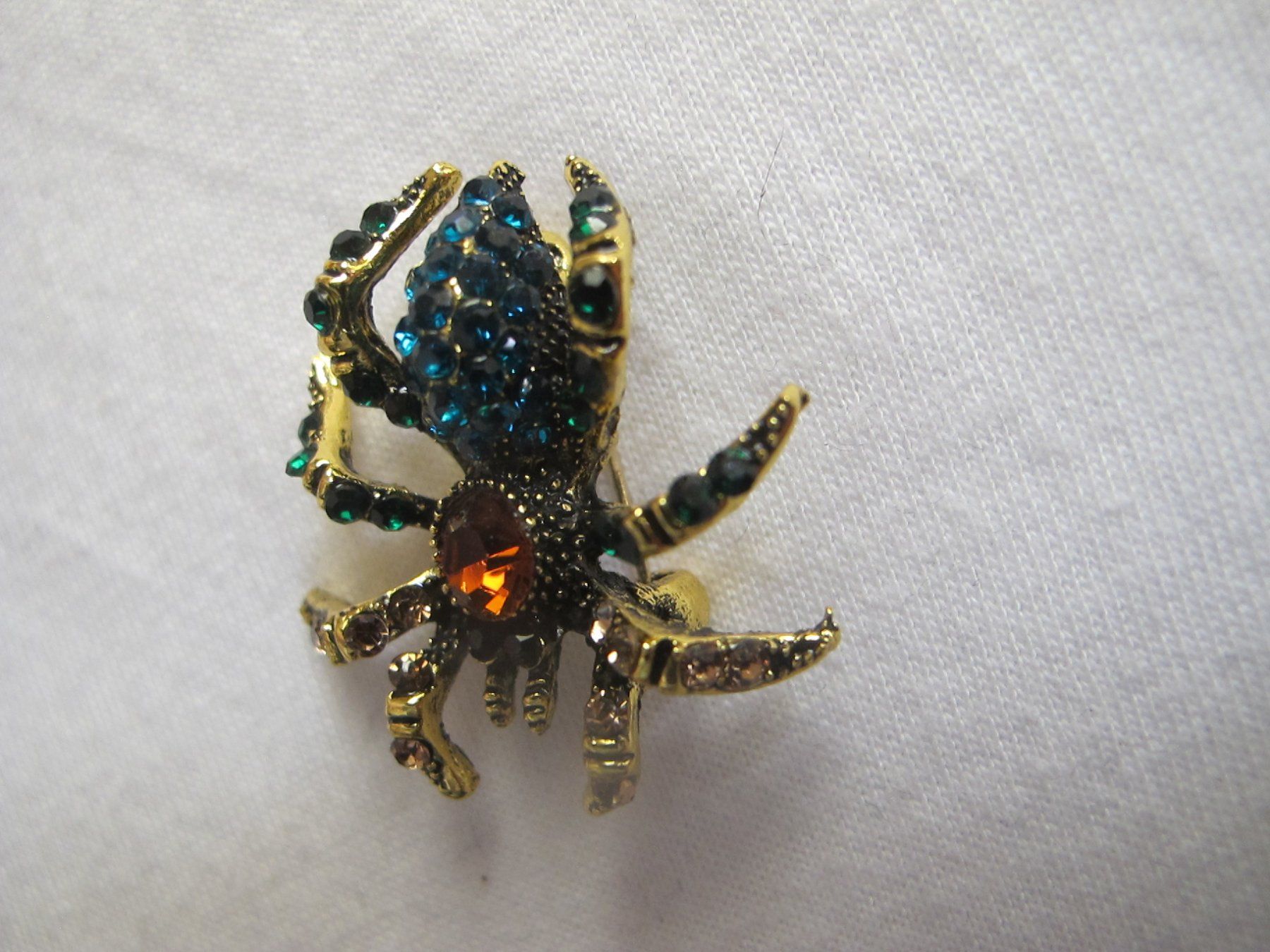 Spille & Fermagli: Elegante Spinnenbrosche mit Strass Steinen, Goldfarben – Nuovo (secondo la descrizione) da Löhningen venduto da Chimae67 6