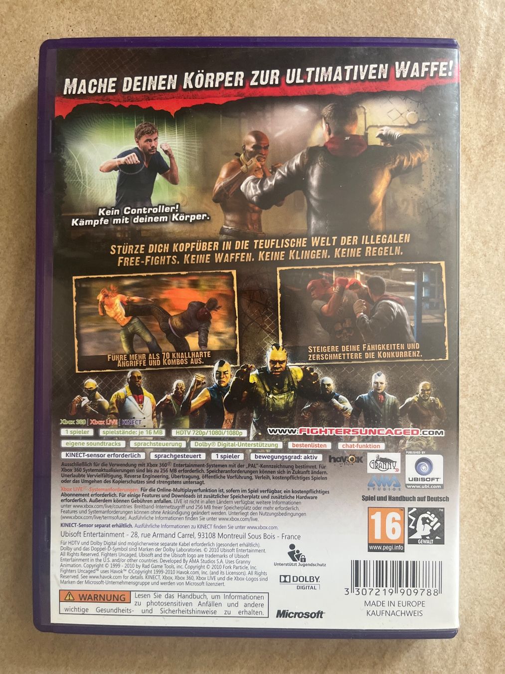 Microsoft Spiele: Jeu vidéo Fighters Uncaged Kinect pour MICROSOFT Xbox 360 – Gebraucht aus Vernayaz von Darkfrost 1