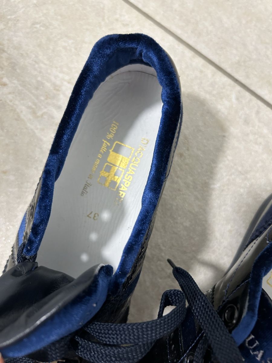 Scarpe da donna: Turnschuhe Gr. 37 blau Samt D'acquasparta – Usato da Zug venduto da Gibbi80 3