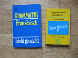 2x Französisch Langenscheidt Sprachführer + Grammatik leicht