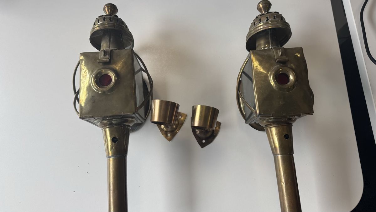 Lampade: Antike Kutschenlampen – Usato da Dardin venduto da l.a.d.i.n.a 3