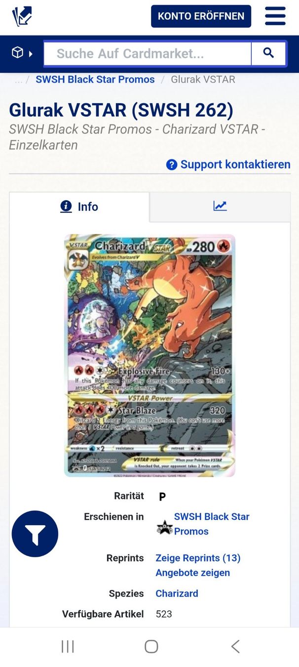 Cartoline: Charizard VSTAR – Nuovo e nell'imballaggio originale da Riehen venduto da jel_lqq7 5
