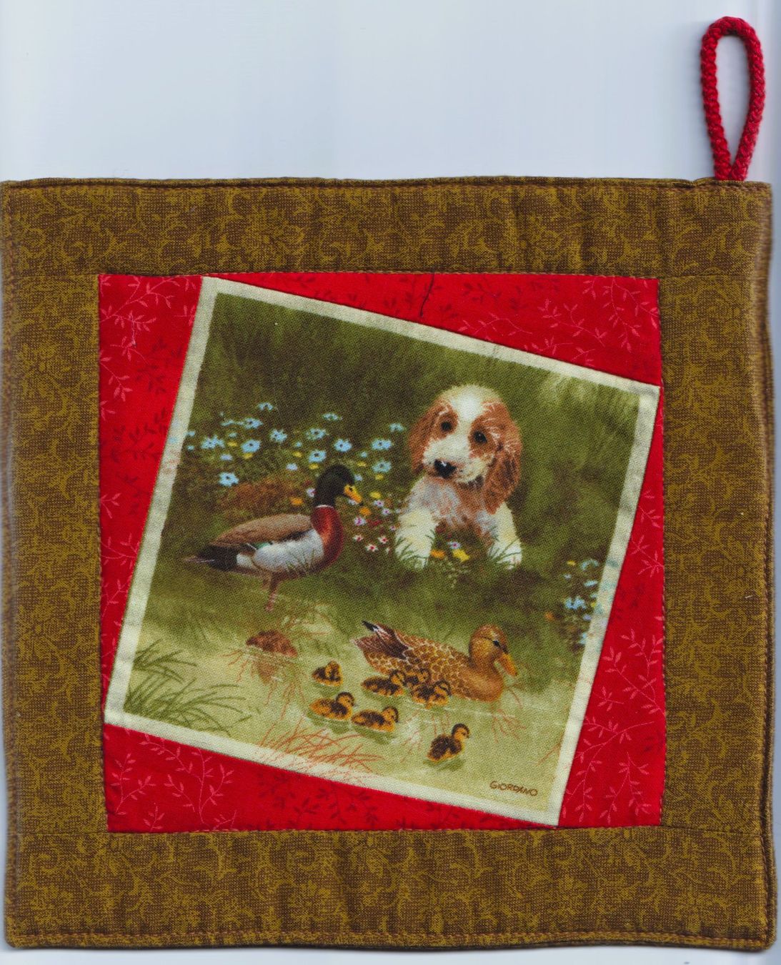 Biancheria da letto: 2 Topflappen mit Hund, Handarbeit – Nuovo (secondo la descrizione) da Kriens venduto da Kraeutergarten 1