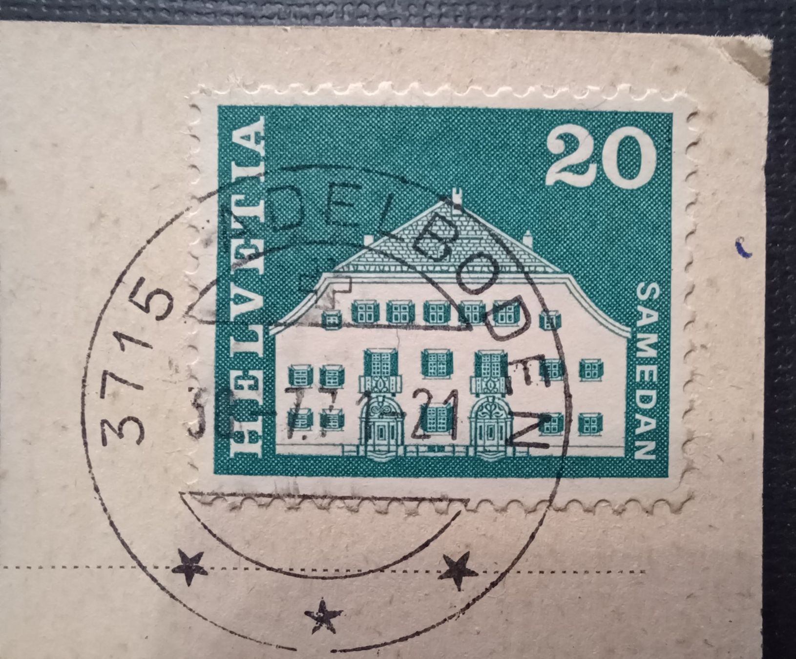 Cartoline postali: Adelboden BE, Dorfstrasse, 1977 – Usato da Aarau Rohr venduto da mgvw 4