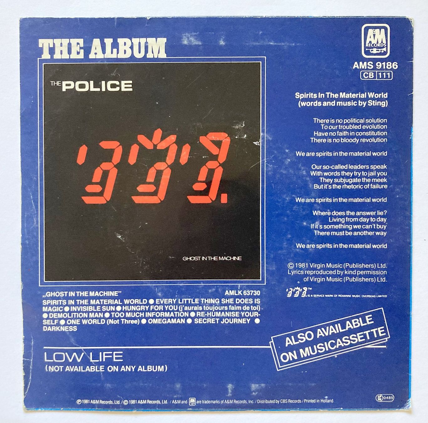 Schallplatten: THE POLICE - SPIRITS IN THE MATERIAL – Gebraucht aus Bottens von hotter-than-hell 1