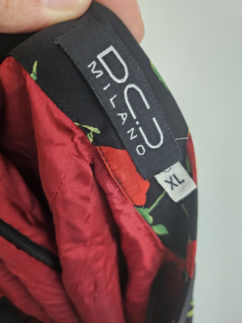 Gonne: Jupe mit Rosen gr.XL 100% Seide – Usato da Allschwil venduto da na.wi.90 2