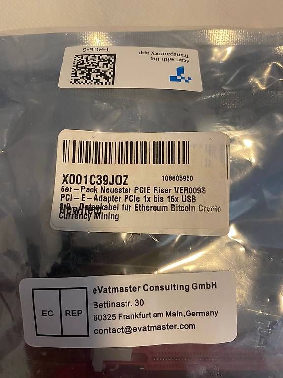 PC: [Ziyituod] PCIe Riser 6PCS – Nuovo e nell'imballaggio originale da Viganello venduto da sco_j6qt 4