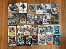27 NFL Trading Cards der Detroit Lions Patch und Auto