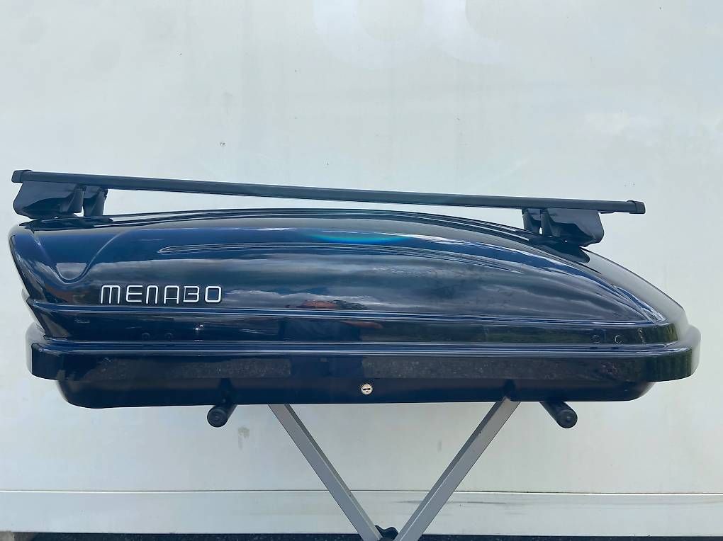 Box da tetto: Kleine kompakte Box MENABO 320 Liter mit oder ohne Träger – Usato da Leuzigen venduto da Doppelrad