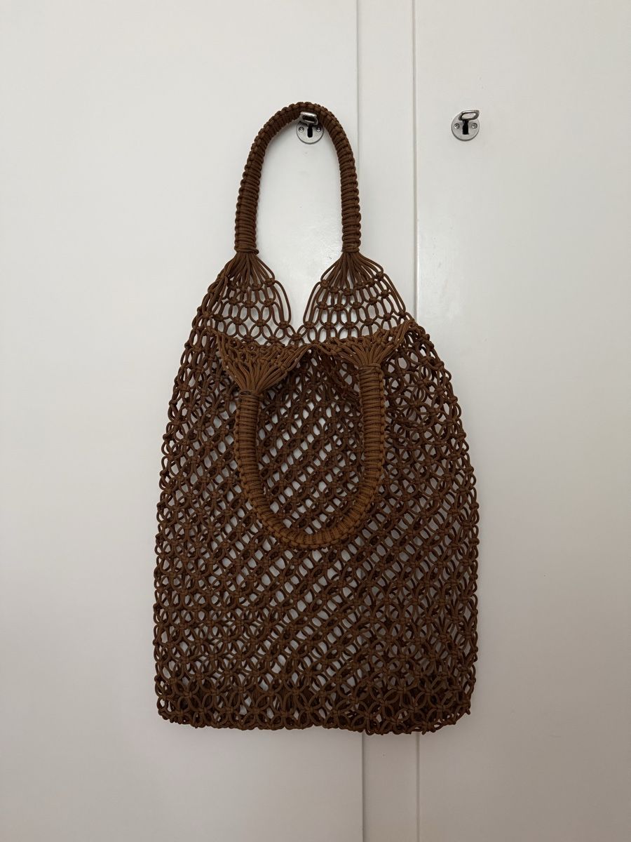 Sacs: Woven Mesh Handbag in Brown – Never Used – Neuf avec emballage d'origine à Zürich par eve_m2gr 3