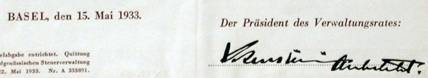 Documenti: Im Heimgarten AG Basel - 1933 – Usato da Solothurn venduto da Sgasche 1