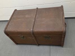 Antiker Reisekoffer Holz braun