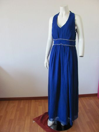 Elegantes, langes, blaues Kleid - ideal für den Sommer!