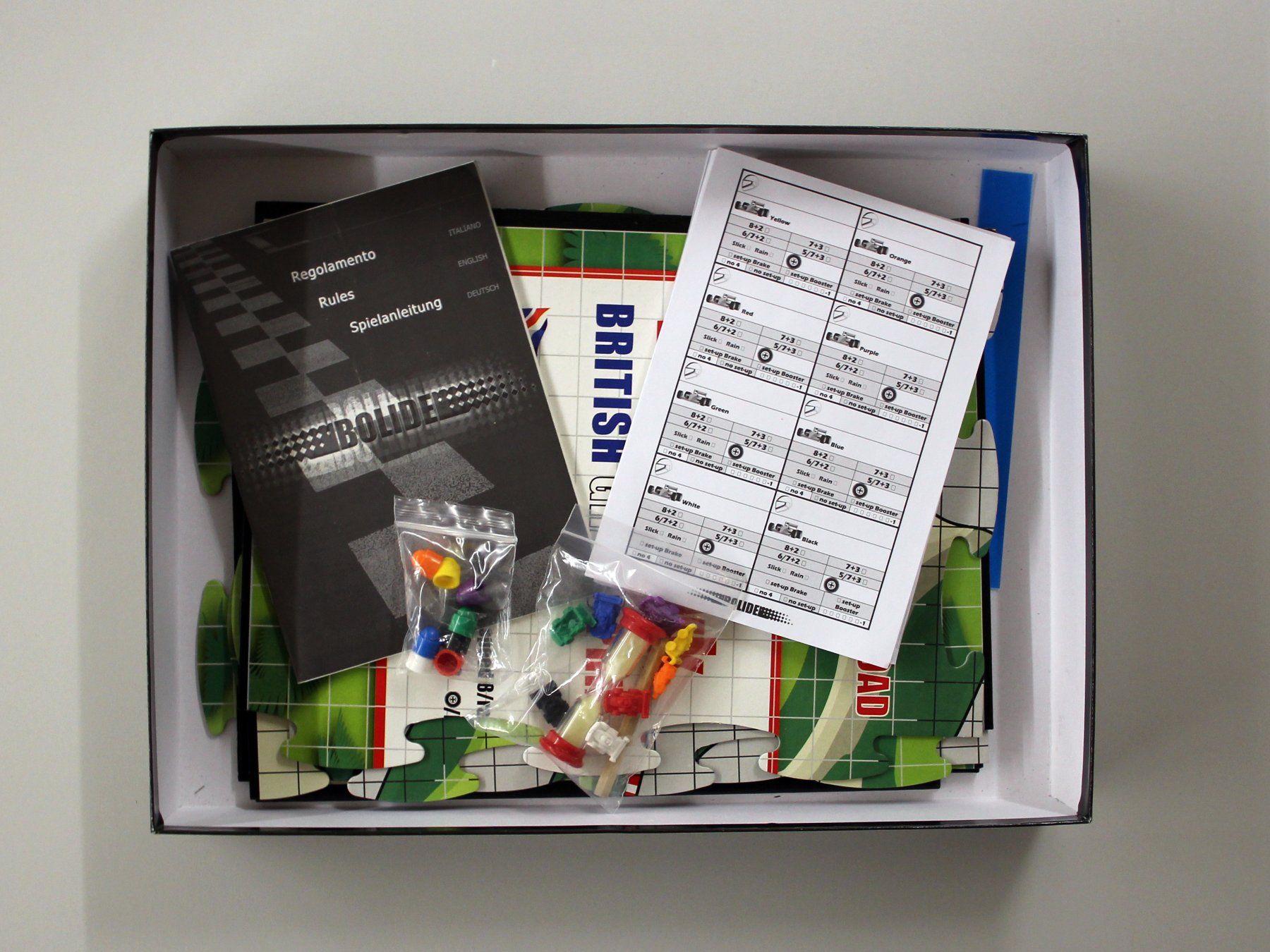 Spiele: Bolide + Expansion Tracks – Gebraucht aus Münchenbuchsee von Chaoo 1
