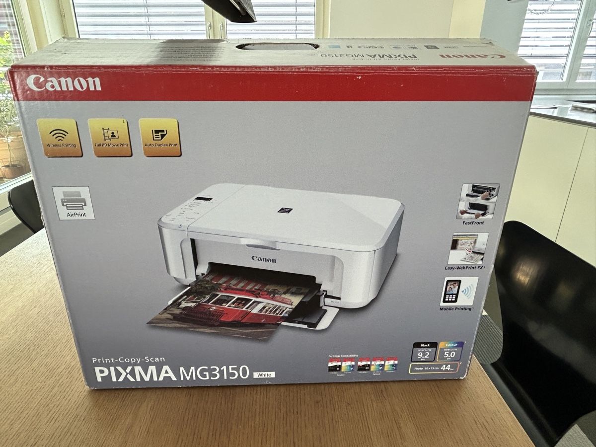Canon Drucker: Canon PIXMA MG3150 Multifunktionsdrucker weiss – Gebraucht aus Luzern von acapulco71 1