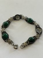 Armband Silber 935 mit Malachit 