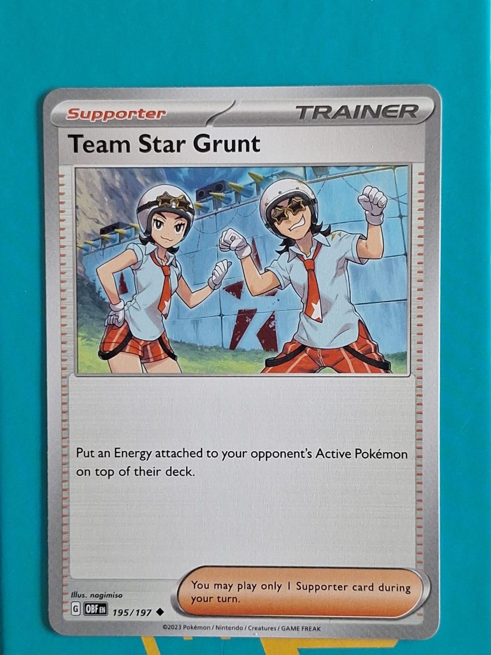 Pokémon Carte collezionabili: Team Star Grunt - Pokemon Obsidian Flames – Usato da Altstätten SG venduto da GGsGameshop