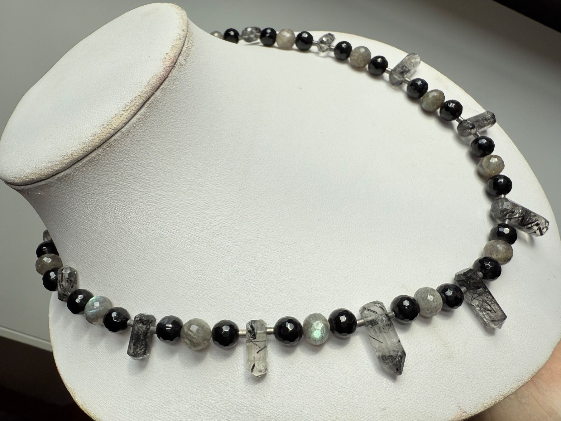 Onyx Colliers: Labradorit, Rutilquarz, Onyx Collier NEU – Neuf (Voir description) à Basel par Chili007 9