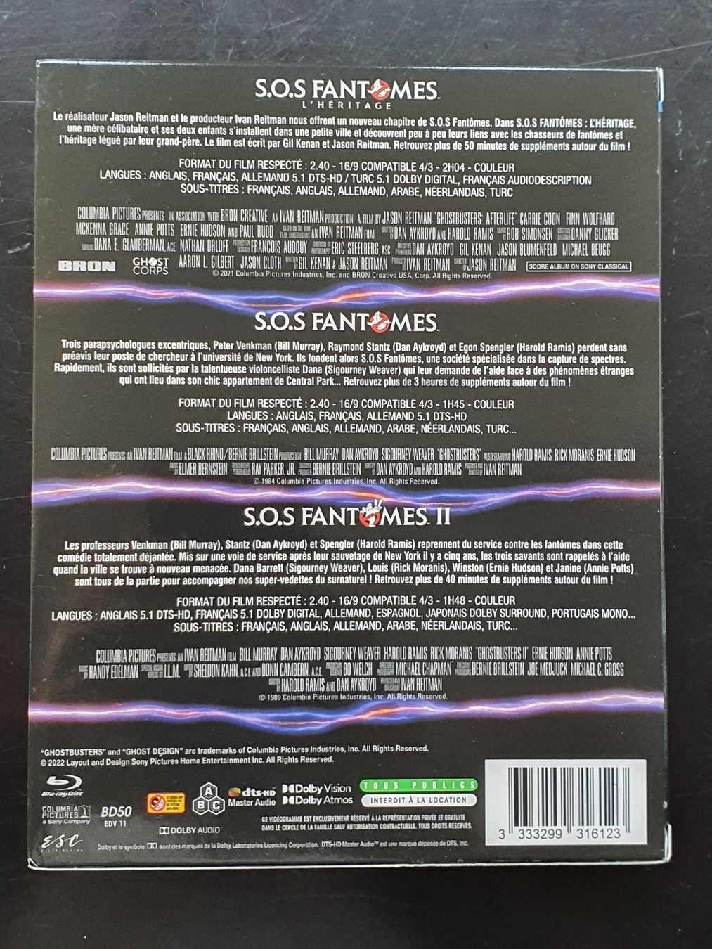 Tutti i DVDs: Ghostbusters 1-2-3 Blu-ray Collection – Usato da Zürich venduto da TimZurich1 1